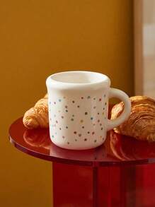 Joivida 1pc Ceramic Milk Coffee Cup With Creative Cartoon Graffiti And Starry Sky, Suitable For All Kinds Of Hot And Cold Drinks, Is An Ideal Gift For Christmas, Mother's Day And Birthdays - Made Of Durable Ceramic Material Ramadan Festival - Multicolor - View 2