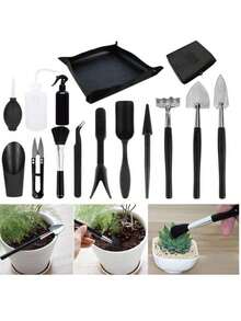 Black Series Succulent Plant Tool Gardening Tool Set Indoor Planting And Pot Transfer Gardening Set - Multicolor - View 3
