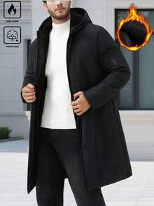 Manfinity Homme 男士加大码加厚长款保暖羽绒服