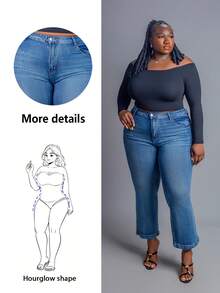 CurvyTilda Quần Jeans Nữ Cỡ Lớn In Hình Bộ Xương Túi Xòe Mùa Hè Thu Trở Lại Trường Học Phong Cách Y2K Ngày 4 Tháng 7 Năm 2000 Phong Cách Đường Phố Punk Sân Bay Đêm Hẹn Hò Đi Chơi Thường Ngày Đa Năng Quần Jeans Đính Đá - Màu xanh lam - Xem 1