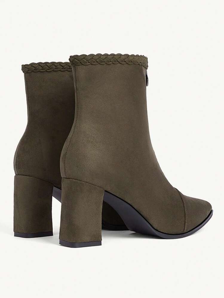 CUCCOO CHICEST Women's Fashion Versatile Commute Chunky Heel Ankle Boots For Christmas