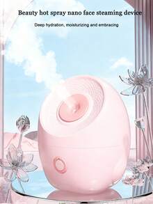 Teckwe 热喷雾面部蒸汽机家用面部补水器纳米喷雾毛孔打开加湿器面部蒸汽机