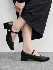 CUCCOO BIZCHIC Women's Casual Solid Color Flats For Office & Commute - Black - View 5