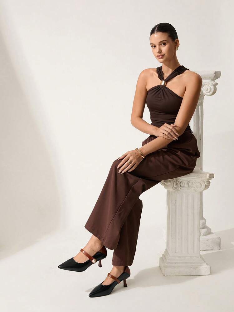 CUCCOO CHICEST Women's Pointed Toe Buckle Design Fashionable High Heels, Versatile For Daily Wear For Christmas