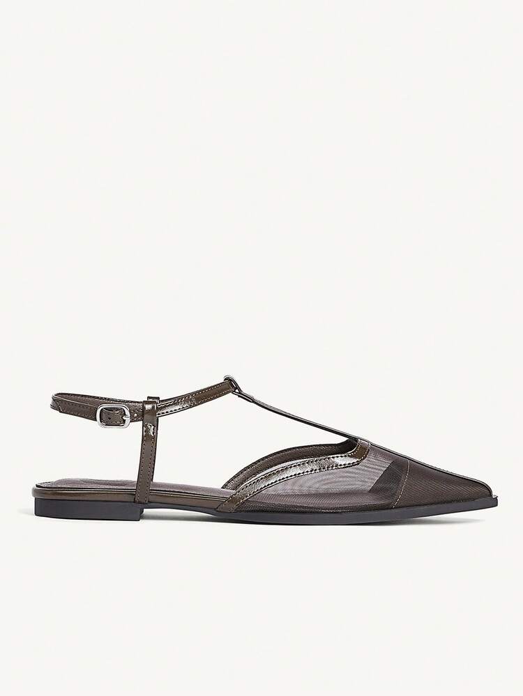 CUCCOO CHICEST أحذية مسطحة مريحة للنساء للمكتب والتنقل - قهوة بني - مشاهدة 9