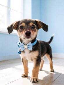 PETSIN 1 Pet Bow Tie Heart Collar Adjustable Neck Circumference Cat Collar Dog Collar Pet Supplies - Multicolor - View 6