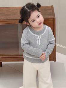 DAZY Baby Girl Lace Long Sleeve 2 In 1 T-Shirt