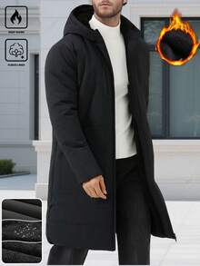 Manfinity Homme 男士加大码加厚长款保暖羽绒服