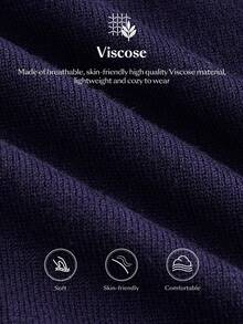 Ontre Áo len nữ 2026, Ngày Valentine, Cổ tròn, Màu trơn, Xanh navy, Xẻ tà nhỏ, Phong cách tối giản thanh lịch, Dành cho nữ, Tiệc nghỉ dưỡng, Ngày lễ, Trang phục công sở nữ, Trang phục chuyên nghiệp, Trang phục thường ngày nữ, Đa năng, Phong cách thành thị, Trang phục dự tiệc, Trở lại trường học, Áo nữ, Thoải mái thường ngày, Đa năng đi làm, Trang phục đa năng cho nữ, Áo nữ thời trang, Tay dài - Màu xanh hải quân - Xem 3