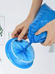 60个一次性呕吐袋，1000毫升装，适用于孕吐，一次性呕吐袋，孕期住院必备，缓解孕吐，孕妇孕吐缓解用品，便携式孕妇呕吐袋，防漏设计，适合汽车和旅行使用 - 彩色 - 查看 7