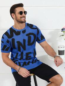 Claim Dot Áo thun nam tay ngắn cổ tròn in chữ, kiểu dáng thường ngày, đa năng, thích hợp mặc mùa thu/đông. - Nhiều màu - Xem 6