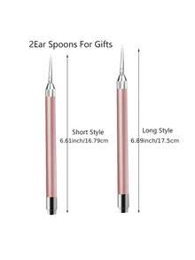 1pc Clean Ear Spoons, Enhance Safety And Comfort - Including Spoons, Earwax Removers, Ear Spoons, Mirrors - Multicolor - View 5