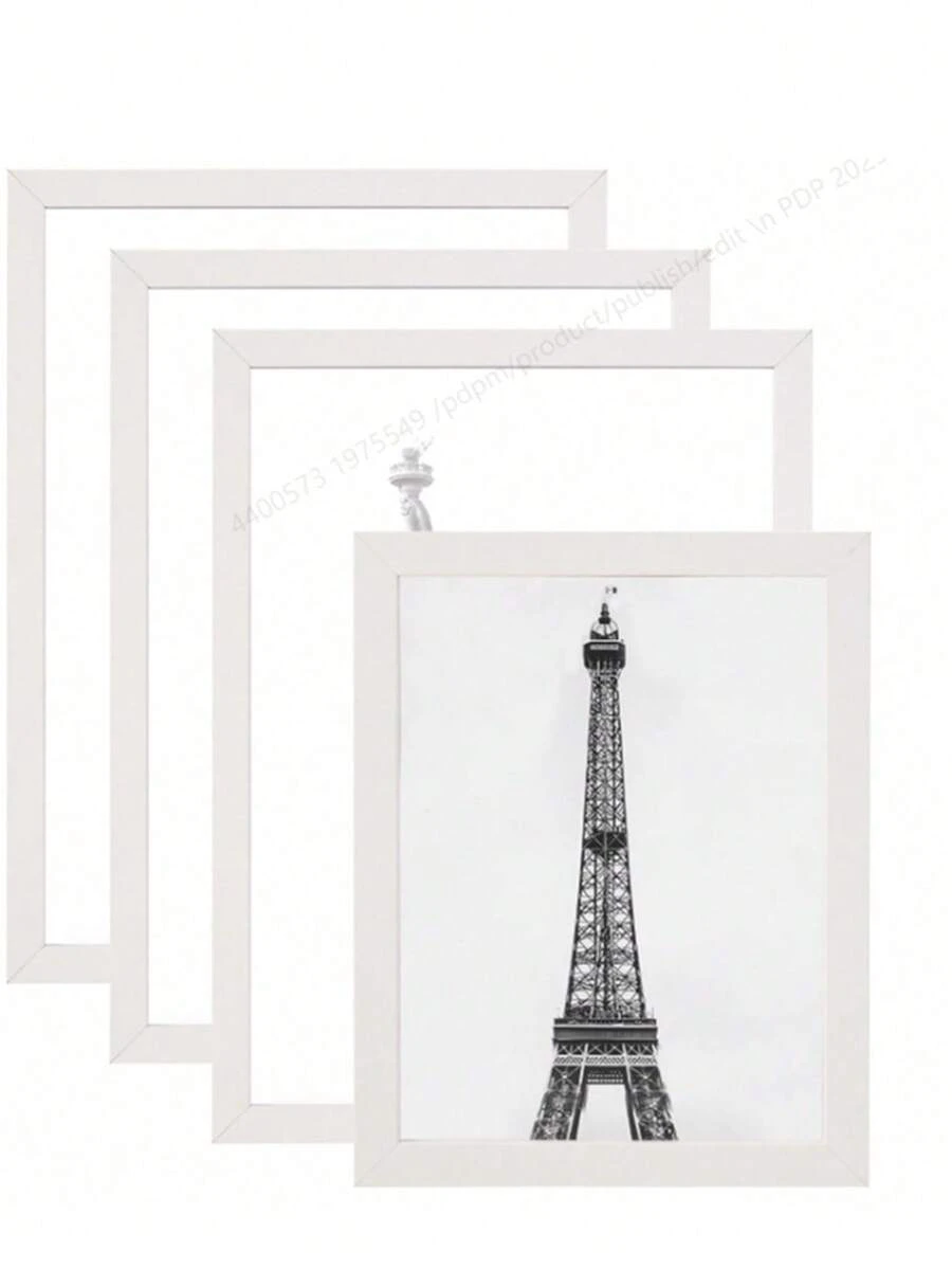 3件套木质相框，可用于照片墙、桌面展示和墙面悬挂，是照片装饰和纪念礼品的理想之选。 - 白色 - 查看 1