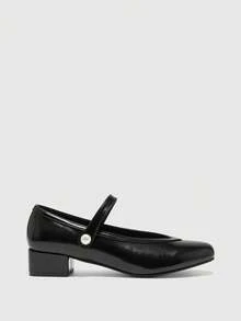 CUCCOO BIZCHIC Women's Casual Solid Color Flats For Office & Commute - Black - View 2