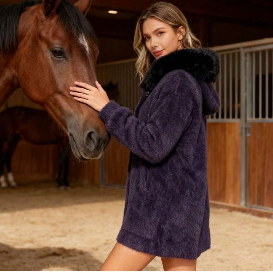 Women Sweaters - MORADO OSCURO - View 1