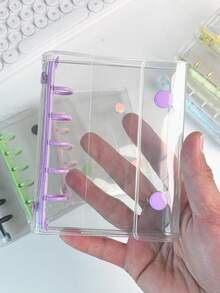 M5，1个透明便携式活页夹，双扣设计，美观实用，可用作照片收纳袋、相册、计划本、笔记本、贴纸簿等，节省开支，是办公文具、学习用品的理想之选，也是返校季必备单品。 - 彩色 - 查看 4