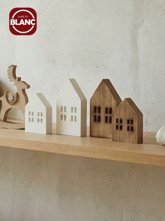 1 قطعة ديكور منزل خشبي عتيق، ديكور المكتب المنزلي،...