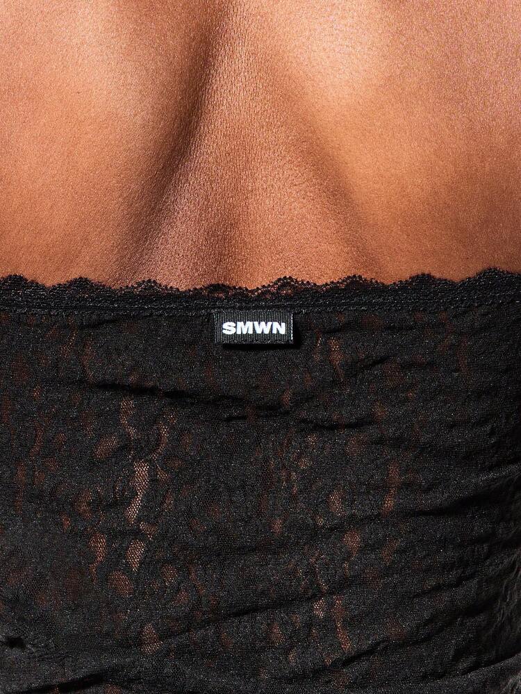 SUMWON Ensemble de débardeur et short de détente en dentelle avec bretelles réglables et bords festonnés pour le sommeil, la nuit et les moments de détente
