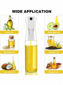 1pc 220ml/300ml Pressurized Oil Sprayer Bottle, Cooking Oil Mister For Air Fryer, Baking, And Outdoor BBQ - متعدد الألوان - مشاهدة 6