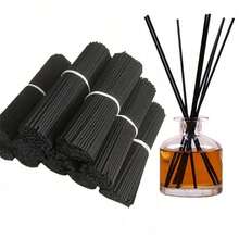 100pcs Natural Rattan Reed Diffuser Sticks - Long-Lasting Essential Oil Aroma Refills For Spa, Fragrance, Aromatic,Arom (11.81 Inch X 3 Mm)White And Black - Multicolor - View 1