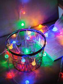 1 buah Lampu Hias Bola Kristal LED 10 LED Sepanjang 1,5M untuk Dekorasi Rumah, Lampu Hias Gelembung Bertenaga Baterai untuk Dekorasi Ruangan Dalam Ruangan, Cocok untuk Dekorasi Ruang Tamu, Dekorasi Taman, Dekorasi Perkemahan, Dekorasi Pesta Ulang Tahun, Dekorasi Pernikahan/Prom, Dekorasi Halaman, Lampu Hias Pohon Natal - MultiWarna - View 8