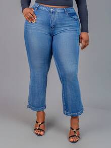 CurvyTilda Quần Jeans Nữ Cỡ Lớn In Hình Bộ Xương Túi Xòe Mùa Hè Thu Trở Lại Trường Học Phong Cách Y2K Ngày 4 Tháng 7 Năm 2000 Phong Cách Đường Phố Punk Sân Bay Đêm Hẹn Hò Đi Chơi Thường Ngày Đa Năng Quần Jeans Đính Đá - Màu xanh lam - Xem 3
