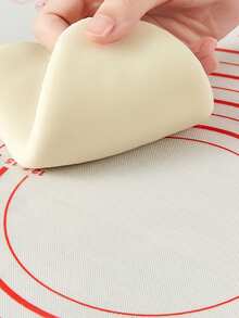 1 件随机颜色烘焙垫，80x60 厘米硅胶揉面垫 - 彩色 - 查看 5