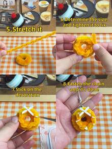 100/200/300/500 支装浅色清新马卡龙色毛根工艺品，多色雪尼尔绒条，高密度雪尼尔绒条，柔软扭扭棒，适用于艺术和手工项目，创意DIY装饰 - 淺杏色 - 查看 7