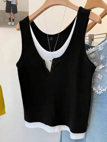 GlowEve CURVE Eleganta stickade sommartoppar och västar i stora storlekar