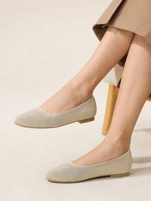 CUCCOO BASICS Zapatos de moda versátiles y casuales de punta fina para mujeres - Albaricoque - Ver 8