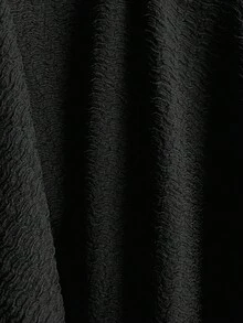 Sweetra 性感蕾丝拼接串珠系带设计甜美优雅喇叭袖休闲春季新款修身女式T恤 - 黑色 - 查看 6