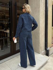 SHEIN 孕妇休闲通勤水洗纹理牛仔外套情人节度假穿搭女装嘉年华夏季春季通勤毕业季时尚Y2K可爱街头风派对婚礼优雅商务休闲女装