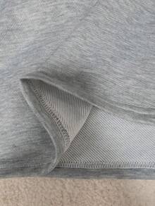 Resyla Women's Striped Patchwork Long Sleeve Casual Loose Mid-Length Dress