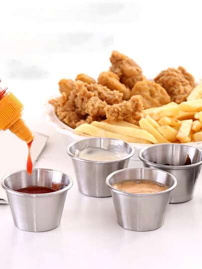 1PC/Sauce Cup For Steak/Salad/Tomato Sauce/Mexican Pancake Dip 2pcs/4pcs/6pcs/Set,Kitchen,Christmas Gift,School Supplies