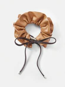 MOTF PREMIUM CHAMPAGNE FAUX SILK SCRUNCHIE - Brown - View 4