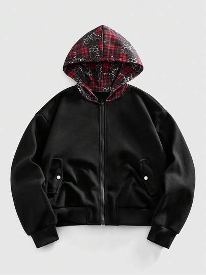 Men's Autumn/Winter Dark Streetwear Casual Wool Blend Jacket