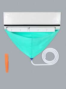 Kit de cubierta de limpieza de aire acondicionado de PVC con manguera de drenaje, bolsa de limpieza y mantenimiento de aire acondicionado a prueba de agua y fugas con herramientas y accesorios de limpieza - Mantén tu unidad de aire acondicionado dividido funcionando de manera eficiente - Multicolor - Ver 13