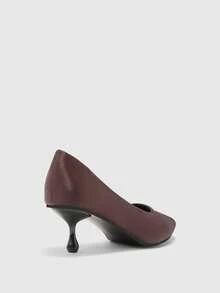 CUCCOO BIZCHIC Women's Pointed Toe Versatile High Heel Pumps For Daily Commute - Mocha Brown - View 6