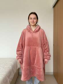 Joivida Unisex Fleece Hoodie With Pockets - Ultra Soft & Warm Loungewear, Machine Washable, In Solid Colors And Cow Print - Multicolor - View 5