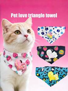 PETSIN 1 Pet Scarf; Dog Collar; Cat Bib; Adjustable Neck Gaiter; Pet Accessories; Pet Supplies