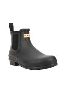 Hunter Original Black Chelsea Men Boots Black MFS9116RMA - Black - View 4