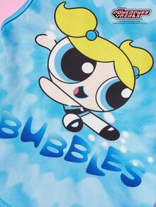 THE POWERPUFF GIRLS X PETSIN 1 Piece Cute Big Eyed Girl Letter Printed Pet Vest, Skin Friendly And Breathable Pet Clothing - Multicolor - View 17