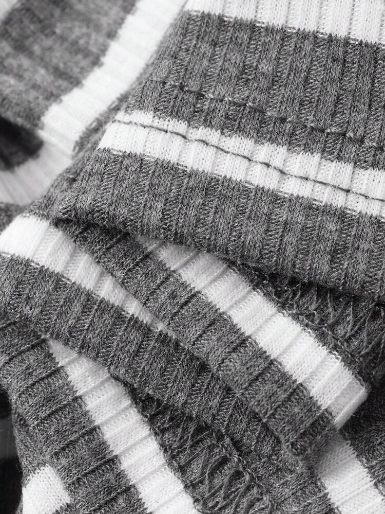 Contrast Striped Fitted Long Camisole Dress, Casual Resort Wear For Women, Spring/Autumn Sundress