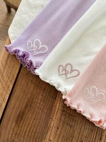 LMoss Kids 3PCS Young Girls Leggings - Multicolor - View 6