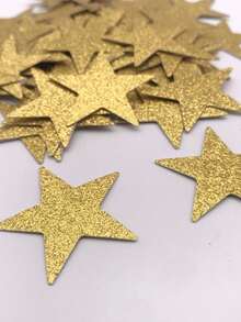 100PCS,Paper Star Confetti, Wedding Sprinkles Supplies, Gold Confetti Party Table Decoration, Glitter Confetti, Teen Stuff, Cheap Stuff, Weird Stuff, Mini Stuff, Cute Aesthetic Stuff, Cool Gadgets, Unusual Items, Perfect For Wedding Party Decoration, Birthday Party, Mother's Day Party Decoration - Multicolor - View 7