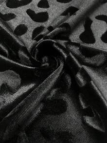 Cravure Plus Size Women's Glossy Gold Thread Slim Long Elegant Dress Plus Size Evening Gowns Royal Blue Elegant Dress Women Curve Formal Evening Gown Luxury Dress For Women Curve Blue Dress Vestidos Elegantes Para Fiesta  Vestido De Festa  Rave Outfits For Women Leopard Print Leopard Print Dress Sparkly Dress Elegant Dresses For Women  Vestido Azul  Party Dress فستان عيد Festival Outfits Women - Black - View 3