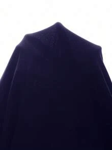 Solflare Đầm cổ polo trắng cổ điển cỡ lớn, mùa hè - Màu xanh hải quân - Xem 6