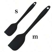 1 pieza/2 piezas Espátula de silicona para hornear y crema, resistente a altas temperaturas, raspador de pasteles integrado, raspador de mantequilla - Multicolor - Ver 14