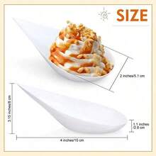 Mini Tasting Dishes Appetizer Plates Dessert Cups & Spoons, Suitable For Wedding Party Back To School Snacks Desserts Cakes Ice Cream - Multicolor - View 7