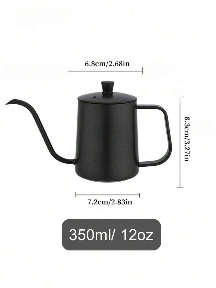 Cirelle 304 Stainless Steel Coffee Pot - Pour Over Kettle With Lid For Coffee & Tea, Durable Home Hospitality Brewer (350ml/600ml) - Multicolor - View 8